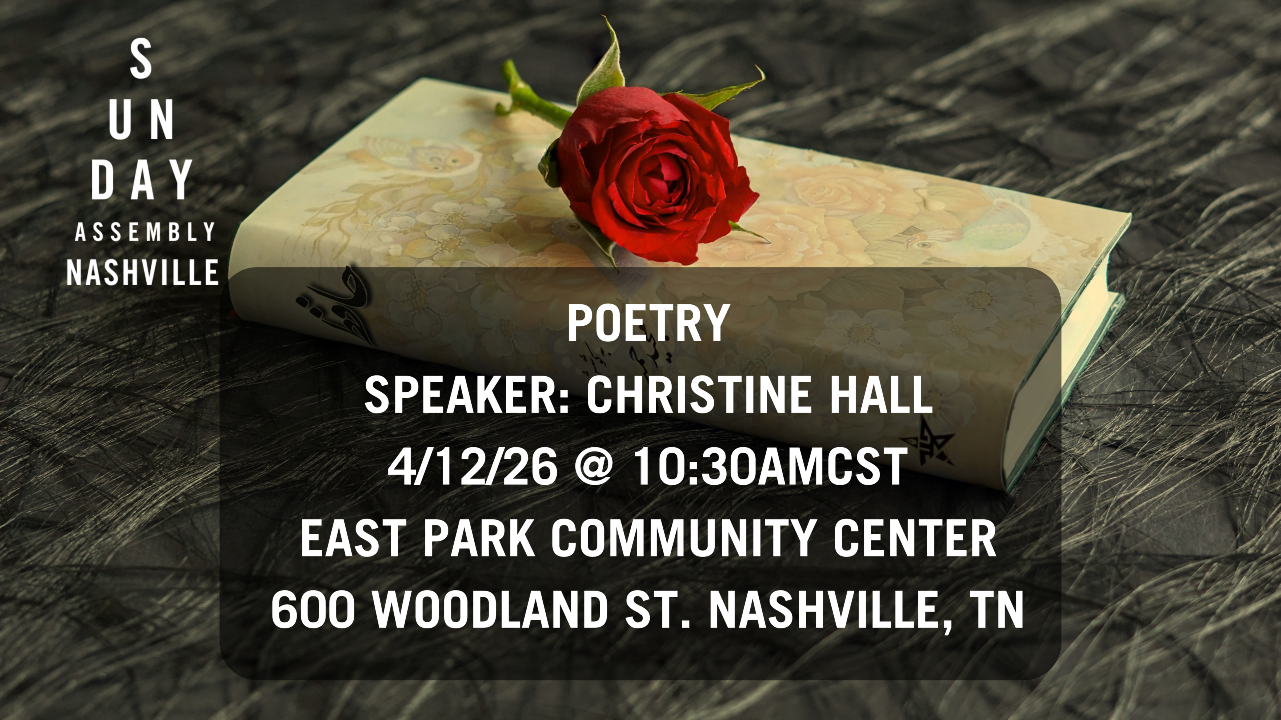 poetry with sunday assembly nashville 4/12/26